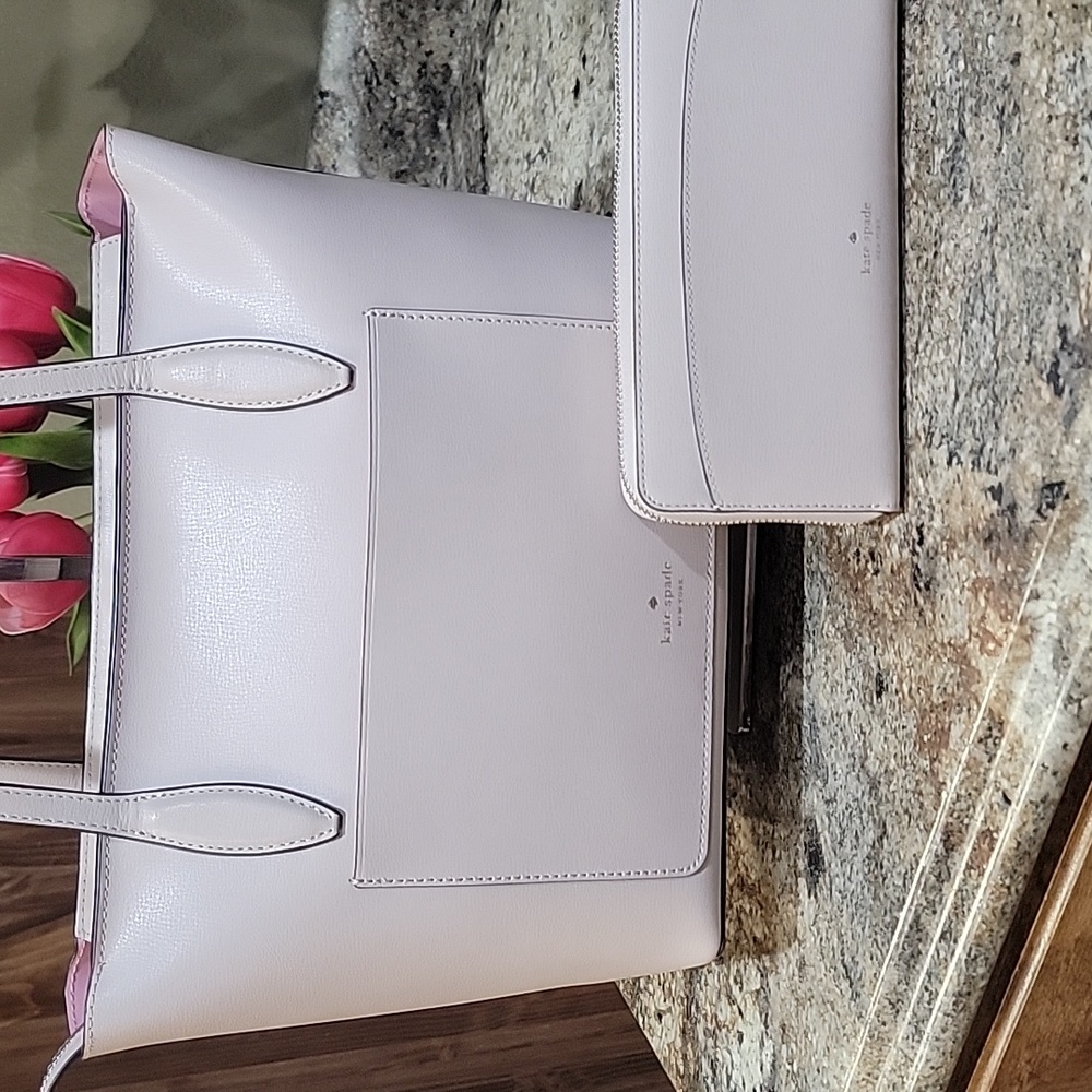 Kate Spade EUC Adel Degrade Large Tote with matching wallet Bundle - Picture 7 of 14
